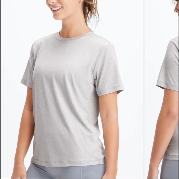 Heather Grey Workout Tee by Fabletics - Picture 3 of 6